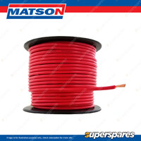 Matson Copper Battery Cable - Red Colour - 0 Gauge 50 mm2 30 metre Length