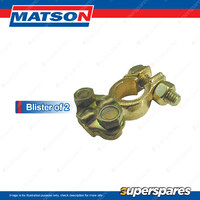 Matson Universal Brass Battery Terminal suit cable 1 Gauge 40mm2 - Blister Pk 2