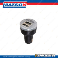Matson Dual USB Car Charger Adapter - for Charging & Starting System