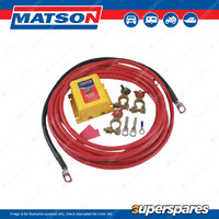 Matson Low Voltage Dual Battery Kit with Parallel Switch for 4WD caravan marine