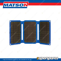 Matson Portable USB 15w Solar Panel Charger - 5V / 3A Water-resistant