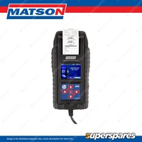Matson Heavy Duty Digital Battery and System Tester with Printer - 6V/12V/24V