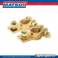 Matson Positive & Negative Battery Terminal - Bolt Type 8mm Stud Size Box of 100
