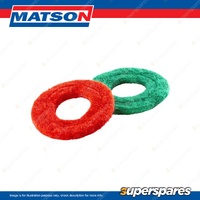 Matson Battery Terminal Felt Washers - Positive & Negative Blister Pack of 2