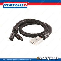 Matson MC4 Solar Cable - 800mm Length 50A Grey Connector to MC4 Solar Connector