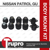 10 Pcs Trupro Genuine Rubber Body Mount kit for Nissan patrol GU WAGON 2000-09 