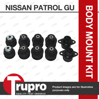 10 Pcs Trupro Genuine Rubber Body Mount kit for Nissan patrol GU WAGON 97-00