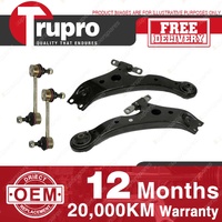 Trupro Front Lower Control Arm Sway Bar Link Kit for Toyota Tarago ACR30R 00-06