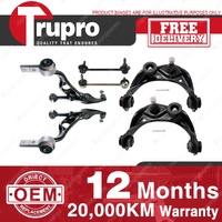 Trupro Front Upper Lower Control Arm Sway Bar Link Kit for Mazda 2 GH 02/08-On