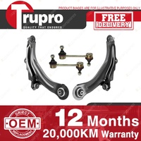 Trupro Front Lower Control Arms Sway Bar Links for Renault Megane X64 X84 03-10
