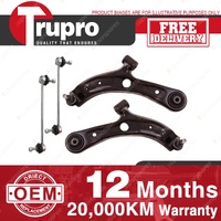 Trupro Front Lower Control Arm Sway Bar Link Kit for Suzuki Swift FZ 02/11-On