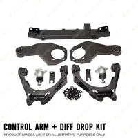 Trupro 25mm lift Control Arm + Diff Drop Kit for Mitsubishi Triton MQ MR 15-23