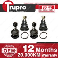 4 Pcs Trupro Lower+upper Ball Joints for NISSAN COMMERCIAL NAVARA 2WD D22 SERIES