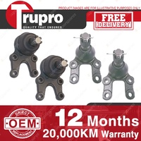 4 Pcs Trupro Lower+upper Ball Joints for NISSAN COMMERCIAL NAVARA 4WD D21 SERIES