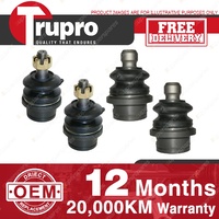 4 Lower+upper Ball Joints for NISSAN NAVARA 4WD D40T Ser chassis MMK 08-on