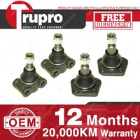 4 Trupro Lower+upper Ball Joints for COBRA REPLICA COBRA 5.0LT MADE IN AUSTRALIA