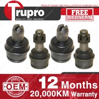 4 Pcs Trupro Lower+upper Ball Joints for FORD F150 2WD BALL JOINT susp 87-96