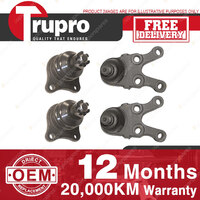 4 Lower+upper Ball Joints for MITSUBISHI TRITION MK K76.K77 3.0 2.8 L/H 96-05