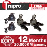 4 Pcs Trupro Lower+upper Ball Joints for NISSAN URVAN E20 E21 E22 E23 78-1986
