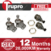 4 Pcs Trupro Lower+upper Ball Joints for HOLDEN COMMERCIAL LUV RODEO KB20 KB25