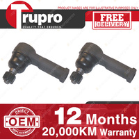 2 Trupro LH+RH Outer Tie Rod for HOLDEN COMMODORE VL VN VP POWER STEER 86-93