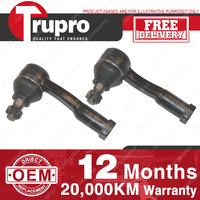 2 Pcs Trupro LH+RH Outer Tie Rod Ends for SUBARU BRUMBY 1800 UTE 4X4 80-90