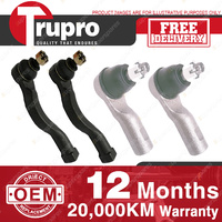 4 Pcs Trupro Outer Inner Tie Rod Ends for MITSUBISHI TRITON 2WD ML 07/06 05/09