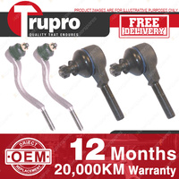 4 Pcs Trupro Outer Inner Tie Rod for NISSAN SKYLINE 2WD R30 SERIES 8/81-7/85