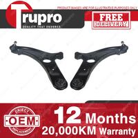 2 x Trupro Front Lower Control Arms for Hyundai Accent RB Hatchback Sedan 11-19