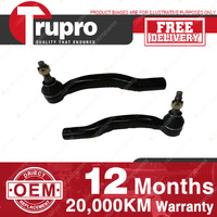 2 x Trupro Outer Tie Rod Ends for Toyota Tarago ACR50R GSR50R Van 2.4 3.5L 06-19