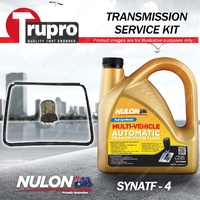 SYNATF Transmission Oil + Filter Service Kit for Saab 9000 Hatch 4Cyl V6