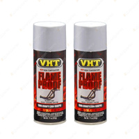 2 x VHT Flame Proof High Heat Coating Header And Exhaust Paint Aluminium SP117