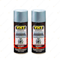 2 x VHT Engine Metallic High Temperature Spray Paint Titanium Silver SP403
