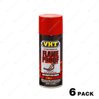 6 x VHT Flame Proof High Heat Coating Header And Exhaust Spray Paint Red SP109