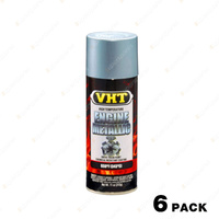6 x VHT Engine Metallic High Temperature Spray Paint Titanium Silver SP403