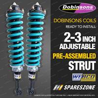 Adjustable 2"-3" Complete Strut Lift Kit Dobinsons Coil for Foton Tunland 12-on