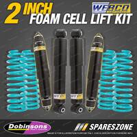 2" 50mm Foam Cell Lift Kit Webco Shocks Dobinsons Coils for NISSAN Patrol Y61 GU