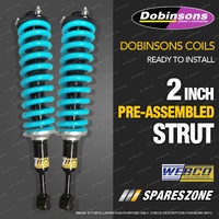 Complete struts assembly front lift kit Dobinsons Coil for LDV D90 Wagon 17-on