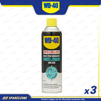 3 x WD-40 Specialist High Performance White Lithium Grease 300 Gram/454ML