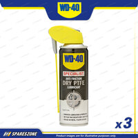 3 x WD-40 Specialist Anti-Friction Dry PTFE Lubricant Spray 150 Gram/219ML