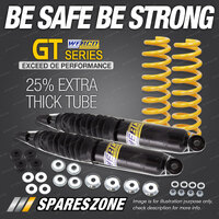 Front Webco Shocks Raised 50-100KG King Springs for Isuzu D-Max TF 12-19 Tapered