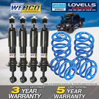 Front Rear Webco Shock Absorbers Lovells Sport Low Springs for Lexus IS300 JCE10