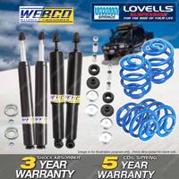 F + R Webco Shocks Super Low Springs for Holden Commodore VB VC VH Wagon 8Cyl