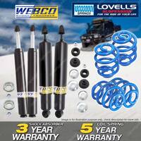Front Rear Webco Shocks Sport Low Springs for Holden Commodore VB VC VH VK 78-86