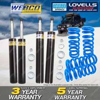 Front Rear Webco Shock Absorbers Lovells STD Springs for Toyota Camry SV21 Wagon