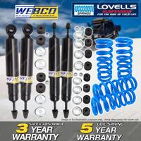 F + R Webco Shock Absorbers Lovells STD Springs for Land Rover Discovery 91-99