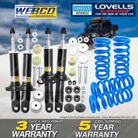 Front Rear Webco Shock Absorbers Lovells STD Springs for Ford Falcon AU 98-02