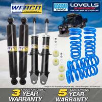 Front Rear Webco Shock Absorbers Lovells STD Springs for Ford Falcon BA BF 02-07