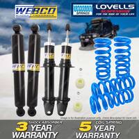 Front Rear Webco Shock Absorbers Lovells STD Springs for Ford Falcon BF 07-08