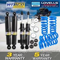 F+R Webco Shock Absorbers Lovells HD Raised Springs for Mitsubishi Challenger PB